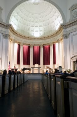 Interior of Hendricks Chapel